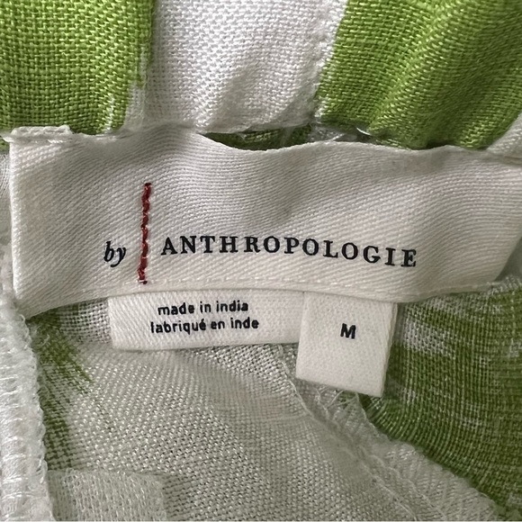 Anthropologie Linen Blend Paper Bag Attached Self Tie Belt  Shorts Size Medium - Picture 4 of 6